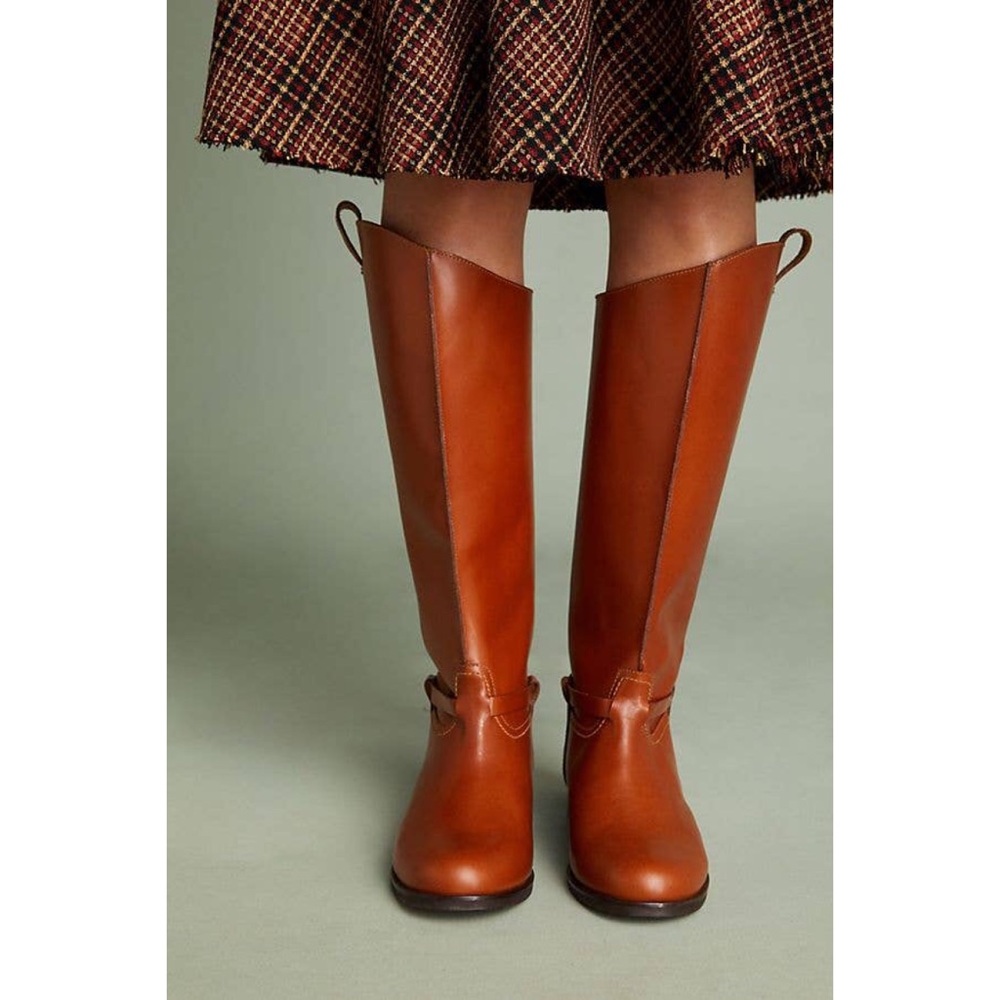 Leather Knee High Equestrian Riding Boots - Picture 2 of 5